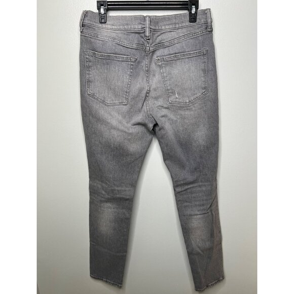 H&M Mens Distressed Grey Skinny Jeans Cotton/Elastane Size 32/32 - Picture 4 of 14